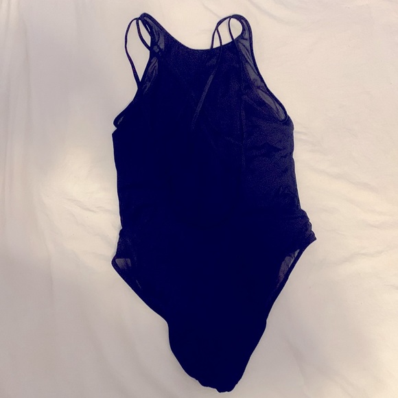 Let’s run away black one piece swimsuit - Picture 4 of 4